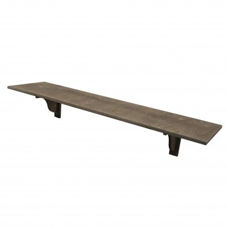 Mensola Portaoggetti 416792 in Legno Colore Noce 20x75cm Rettangolare da Parete