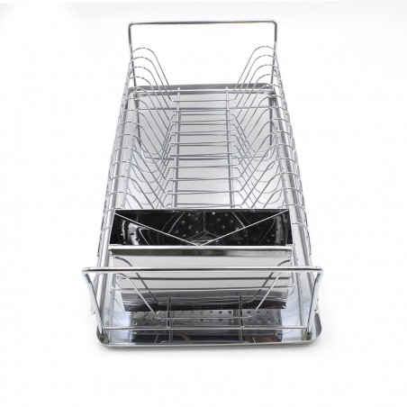 Scolapiatti da Appoggio Acciaio 281883 Scompartimento Posate Vassoio Rimovibile