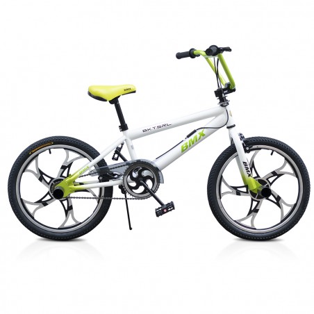 Bicicletta BMX ONE WHEEL FreeStyle Taglia 20 Bici con Cerchi in Lega 6 - 8 anni