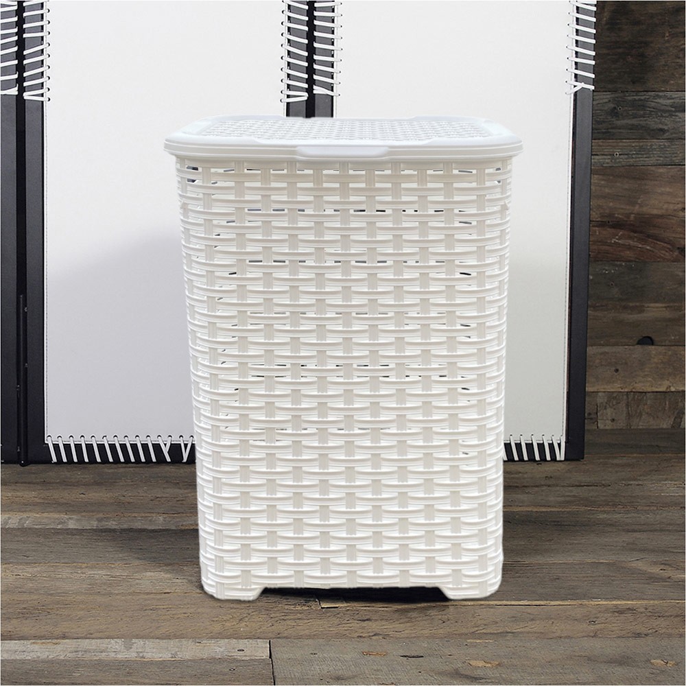 Set 3pz Accessori Bagno Rattan 304636 Cesto...