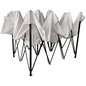 Gazebo Giardino Richiudibile a Fisarmonica Multiuso 3x3mt... 2