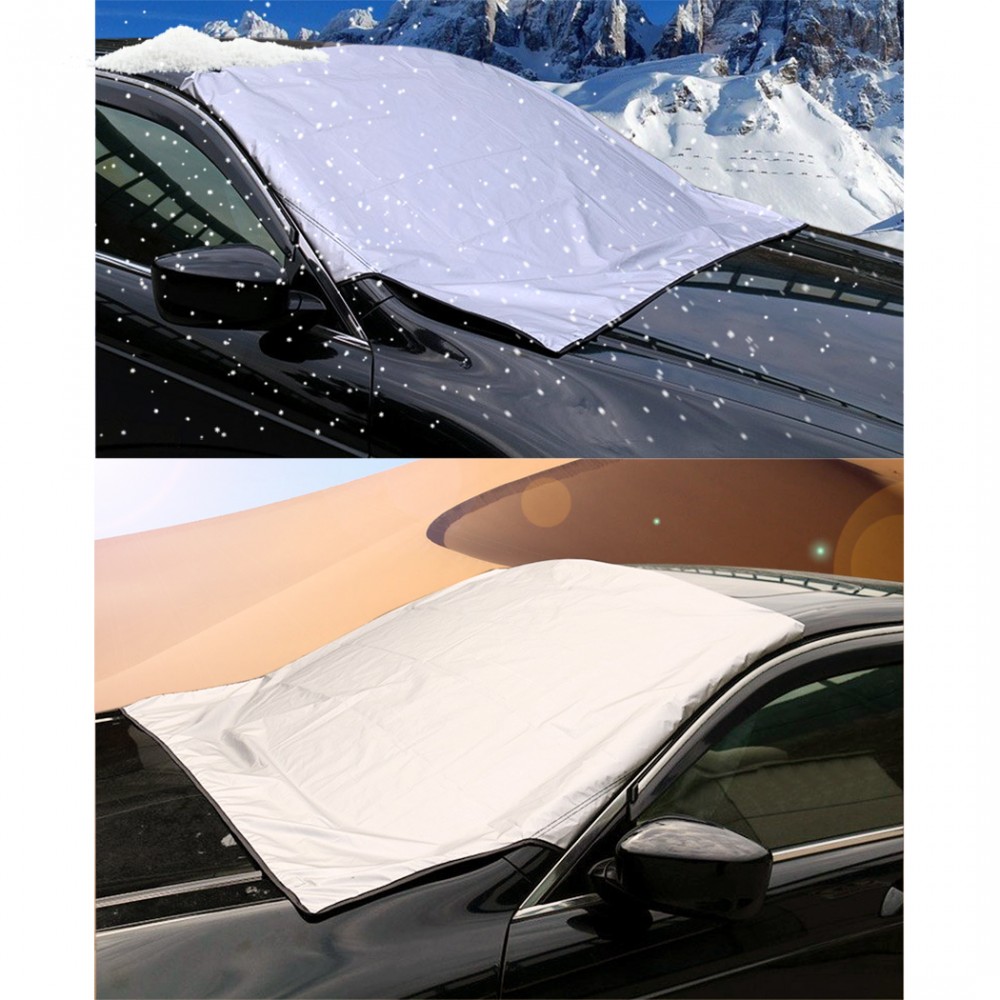 2269 Telo copriparabrezza grigio con laccetti...