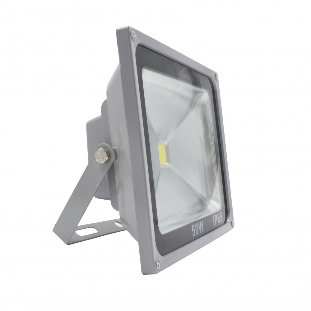 Faro led 50w a luce fredda con staffa a 120° di...