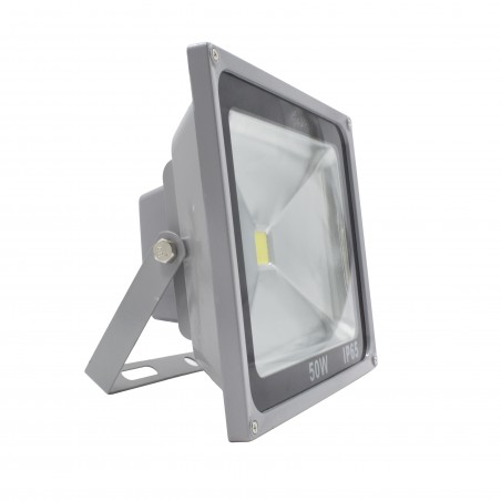 Faro led 50w a luce fredda con staffa a 120° di angolazione e protezione IP65