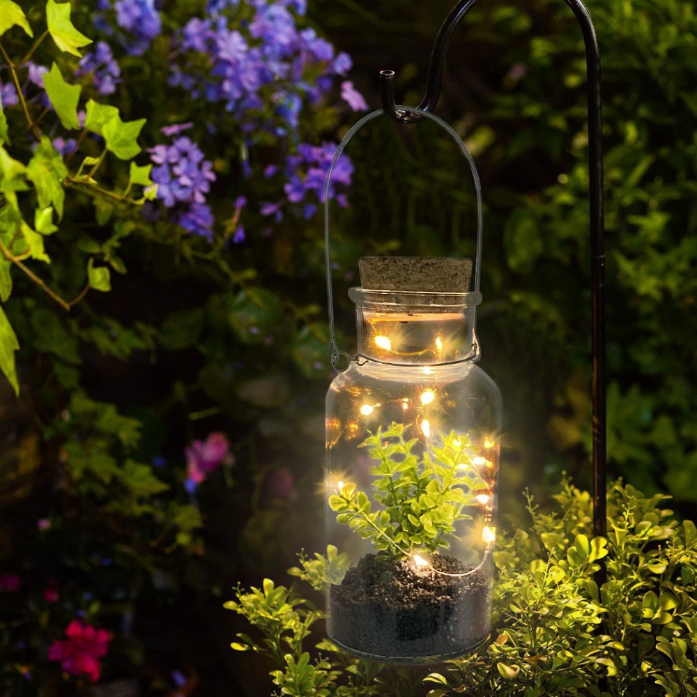 Barattolo in Vetro con Pianta Decorativa 452415...