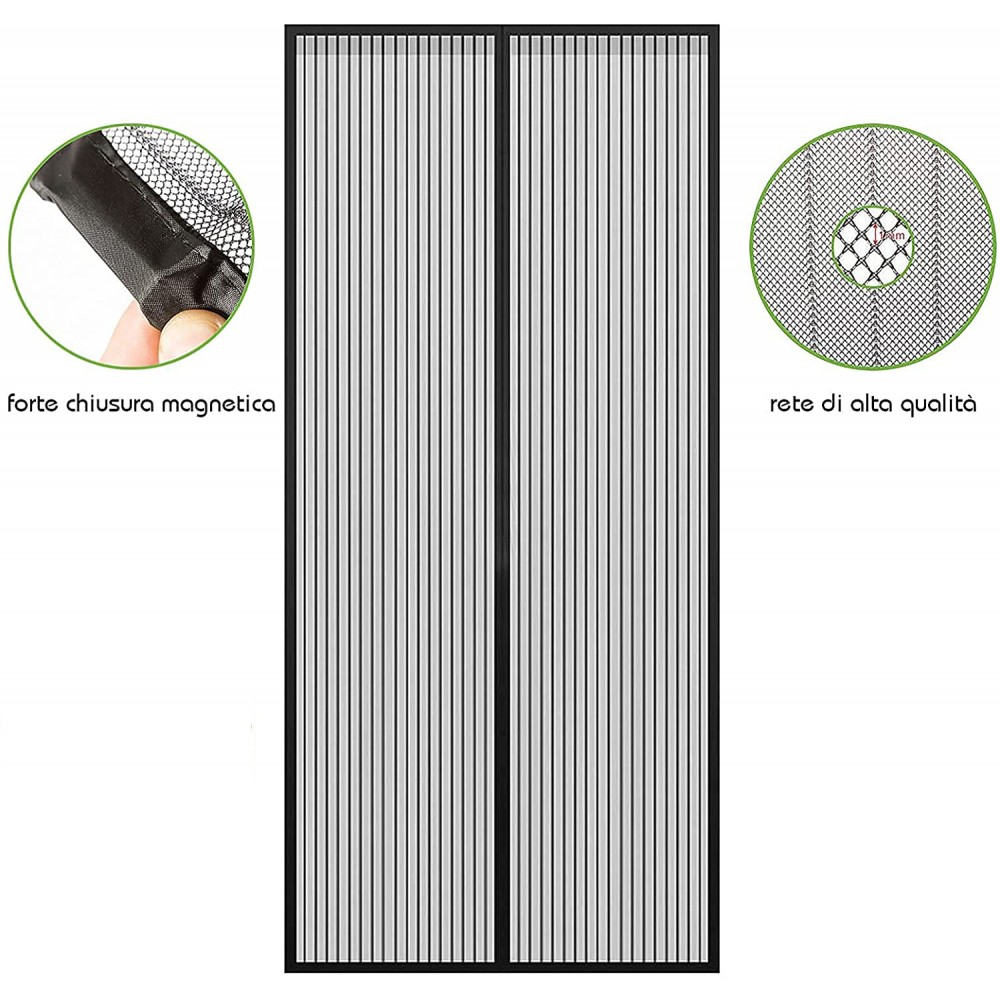 Tenda zanzariera con chiusura magnetica 001480...