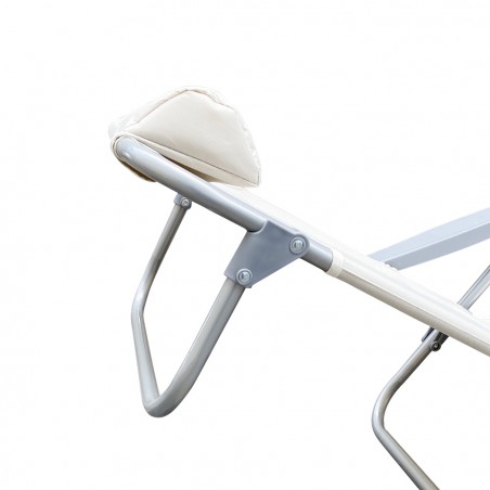 Spiaggina Mare Sdraio Reclinabile Spiaggia FUBUCA Struttura in Ferro con Cuscino