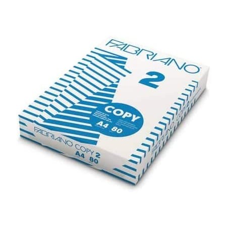 Risma di carta FABRIANO copy 2 formato A4 500 fogli da 80 gr 21X 29,7 cm