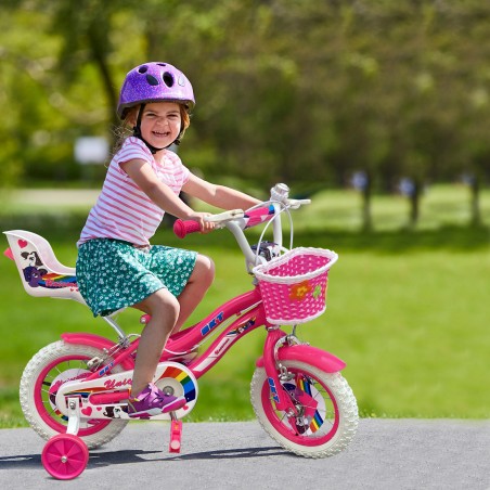 Bicicletta UNICORNO BKT taglia 12 bici per bambina età 2 - 5 anni con rotelle
