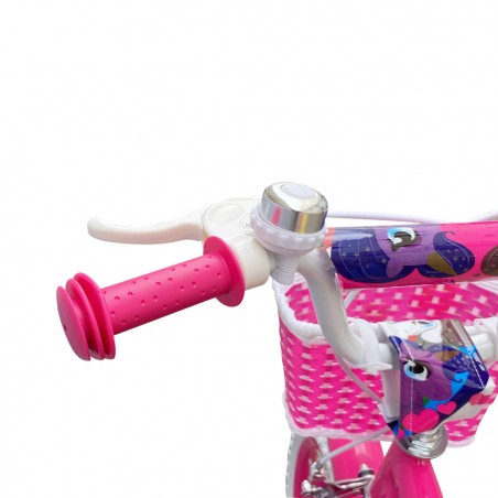 Bicicletta UNICORNO BKT taglia 16 bici per bambina età 5 - 8 anni con rotelle