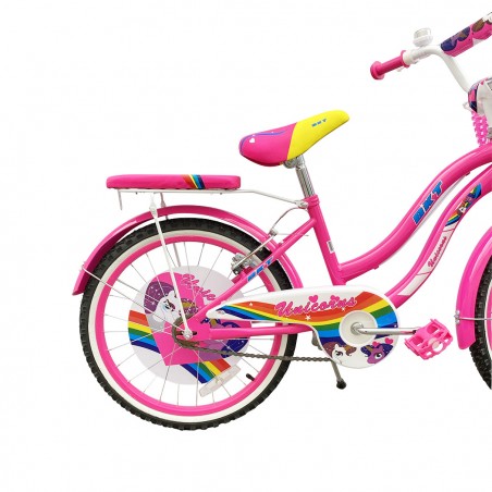 Bicicletta UNICORNO BKT taglia 20 bici per bambina Con cestino età 7 - 13 anni