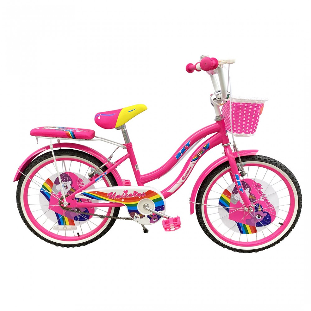 Bicicletta UNICORNO BKT taglia 20 bici per bambina Con cestino età 7 - 13 anni