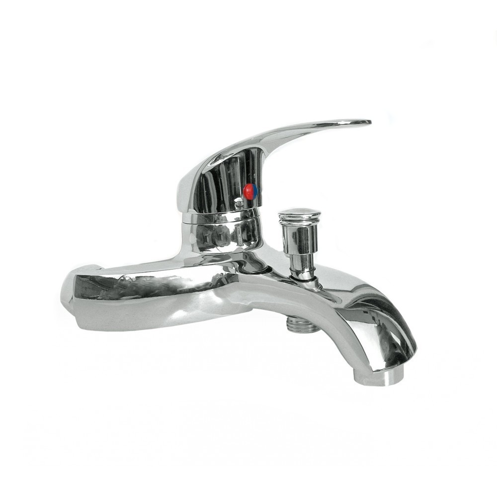 Miscelatore rubinetto per vasca da bagno 13682 in acciaio cromato monocomando