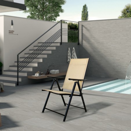 2pz Sdraio Relax Sedia Regolabile Tessuto Textilene per Esterno Arredo Giardino