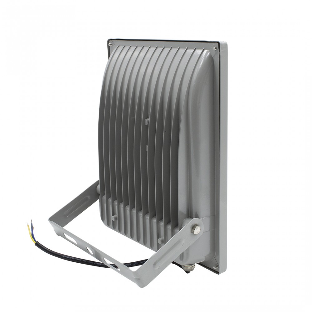 Faro led slim 50w luce fredda con staffa a 120°...