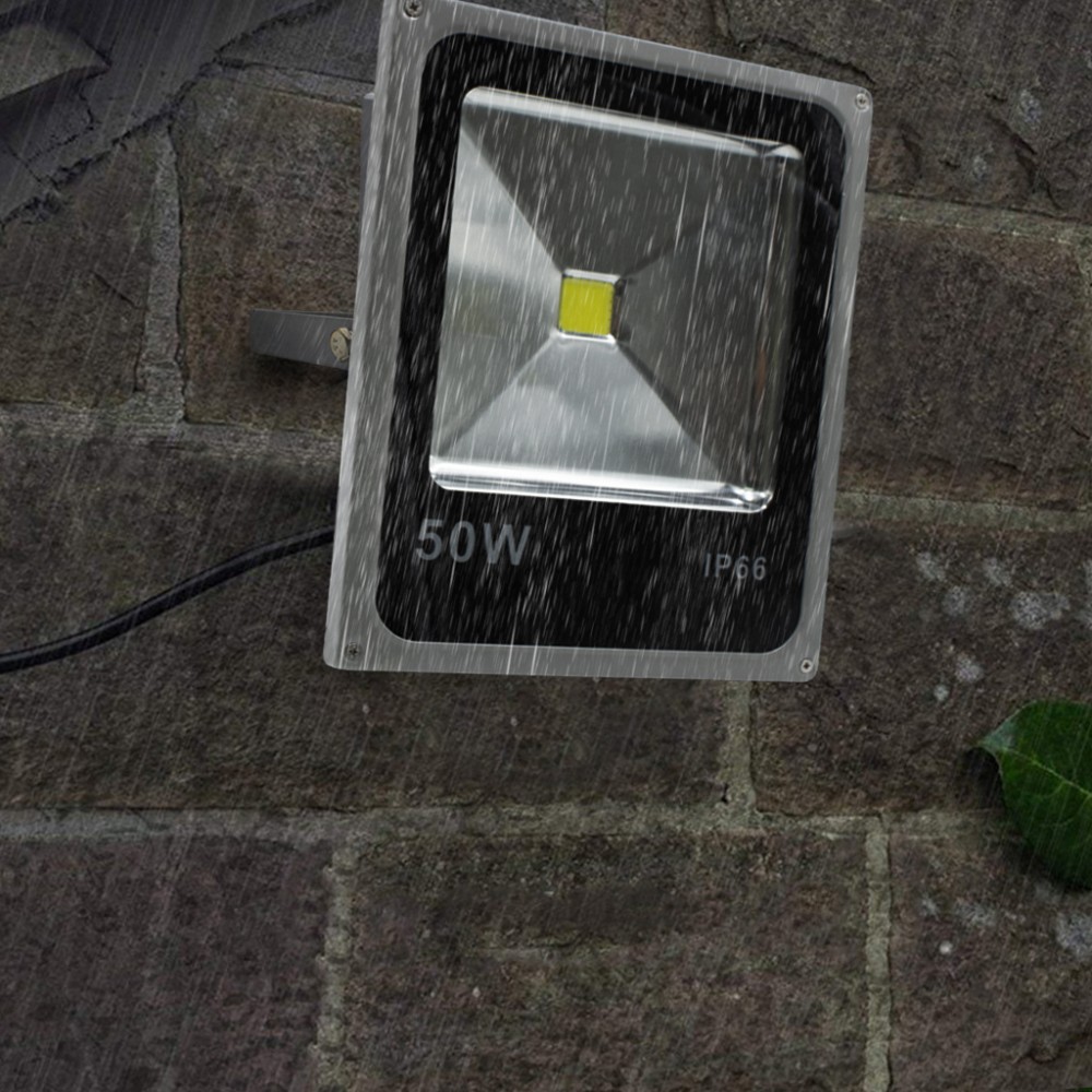 Faro led slim 50w luce fredda con staffa a 120°...