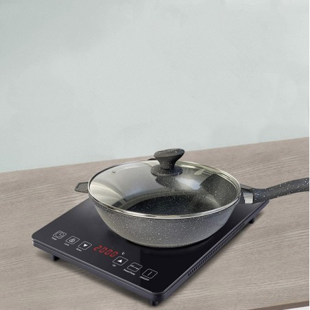 Set Batteria DGBAVARIA 120018 in Pietra Antiaderente Induzione 25 pz con Mestoli