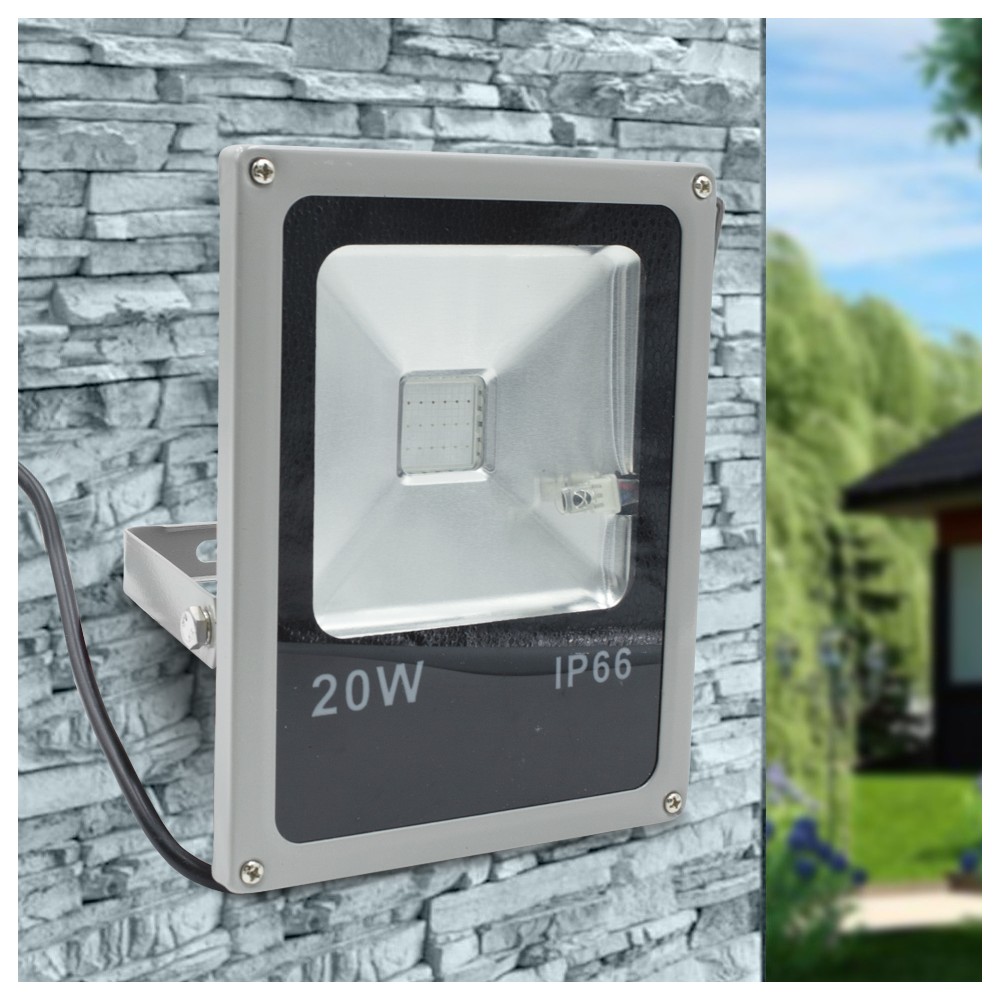 Faro LED RGB da 20w per Esterno Staffa e...