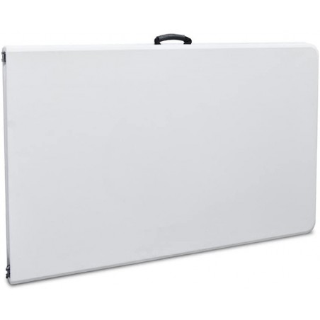 Tavolo Pieghevole SILVERA XL Trasportabile a Valigetta da Giardino 244X76X74 cm