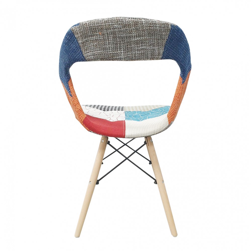 Sedia PARIGI in Patchwork Gambe in Legno Faggio...