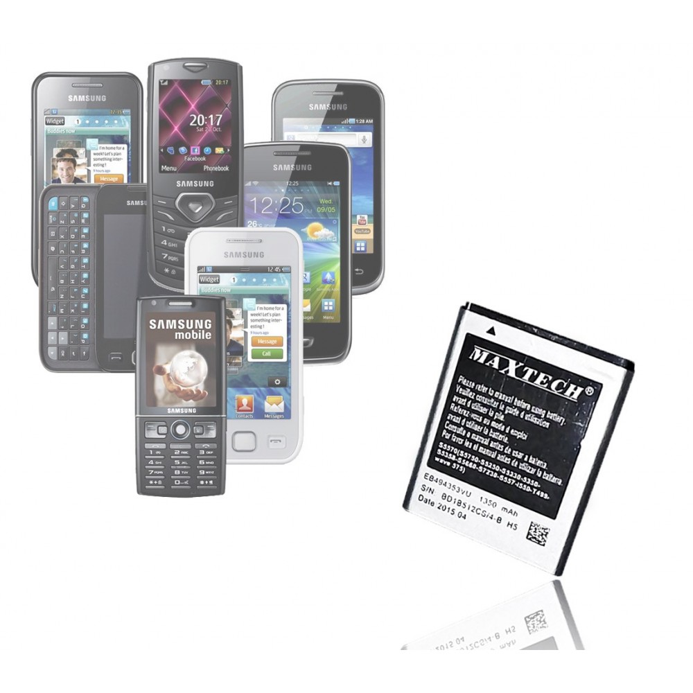Batteria compatibile Samsung s5570 / Wave e successivi MaxTech Li-ion battery 1350mAh T013