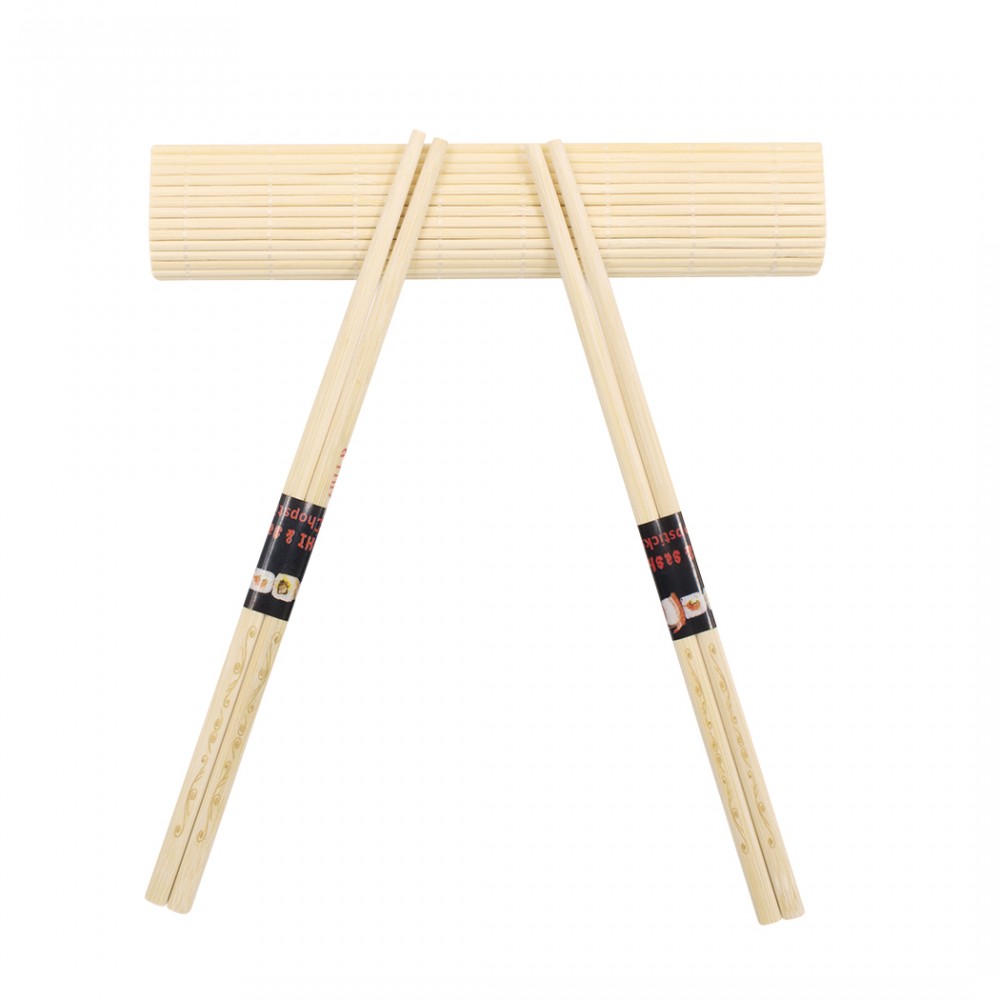 Set Sushi 2 Persone Kit 10pz Stuoia Bamboo...