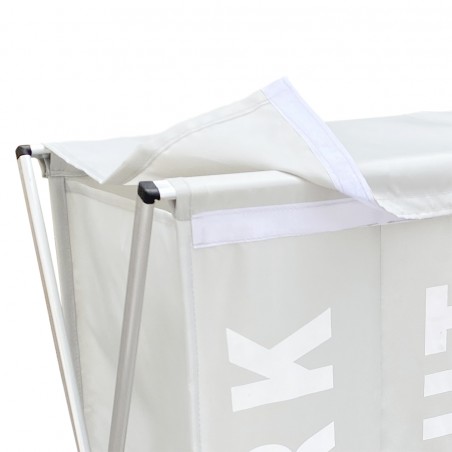 Cesto Portabiancheria 3 Scomparti 43883 Divisione dei Capi Chiari Scuri Colorati