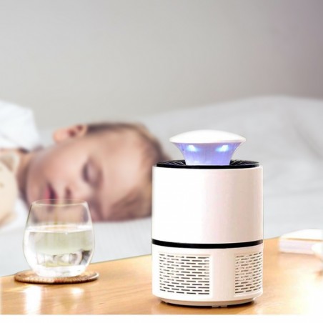 Lampada Antizanzare Elettrica 18724 Trappola per Insetti Led USB Portatile