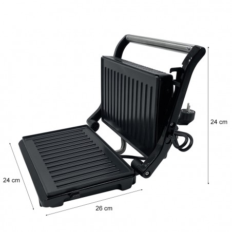 Bistecchiera Elettrica JCPB-215 Piastre Antiaderenti 800W Pareti in Acciaio