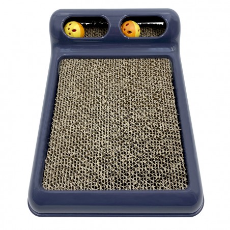 Tiragraffi FLIPPER 10595 Gioco con 2 Palline per Gatti con Cartone Ondulato