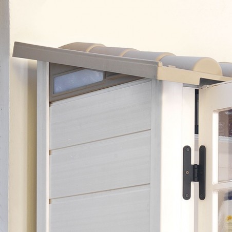 Casetta per Giardino PVC Garden Cottage Tuscany ripostiglio 2 Porte 1.32m² Beige