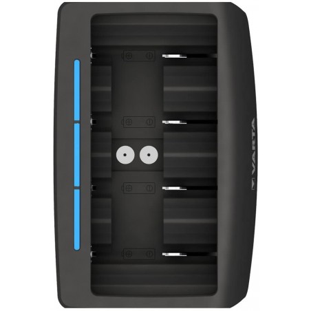 Caricabatterie Varta Universale Indicatore di Ricarica LED Pile AA AAA C D 9V