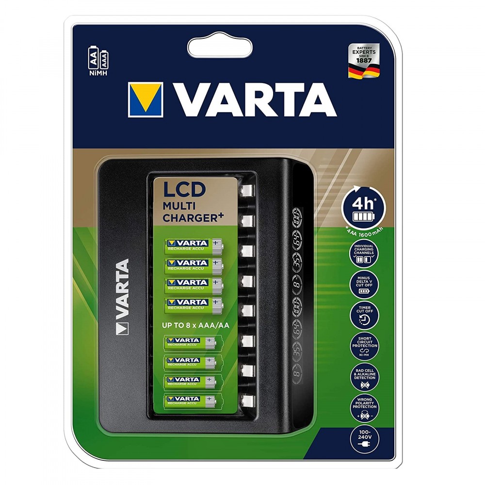 Acquista Caricabatteria PALO Con Display LCD A 4 Slot Per Nimh Nicd 1,2 V AA AAA Formato CD O Caricabatterie Rapido Da 9 V In Italia A Partire Da 14