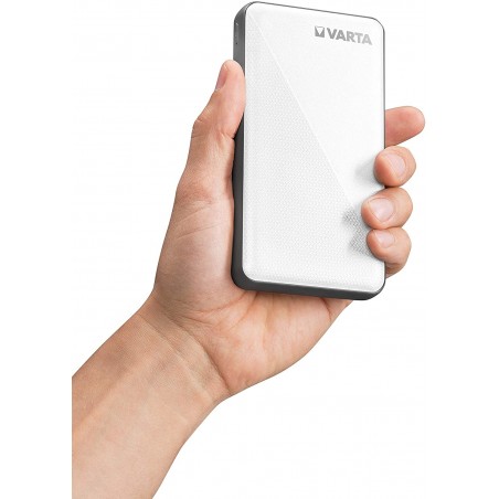 Power Bank Varta 15000 mmAh Caricabatterie Portatile 2 Ingressi Ricarica Veloce