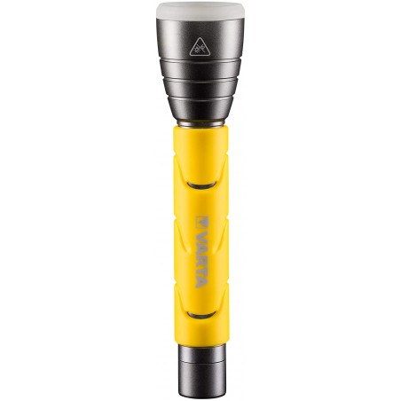 Torcia LED Varta Outdoor Sports Lampada 5W Impugnatura in Gomma 2 Pile Stilo AA