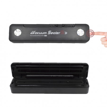 Macchina Sottovuoto Mihoho Con Display LED E Voce - Sigillatrice Cibo Con 20 Sacchetti, Nero