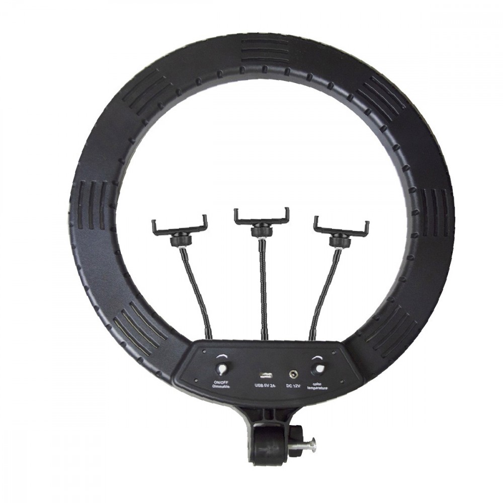 Lampada ad anello luce led 45 cm faro selfie...