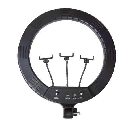 Lampada ad anello luce led 45 cm faro selfie 187165 potenziometro