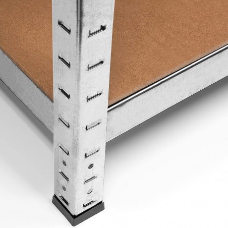 Scaffale 5 Ripiani in Metallo Ripiani MDF Modulare 180x90x40cm Portata 875Kg