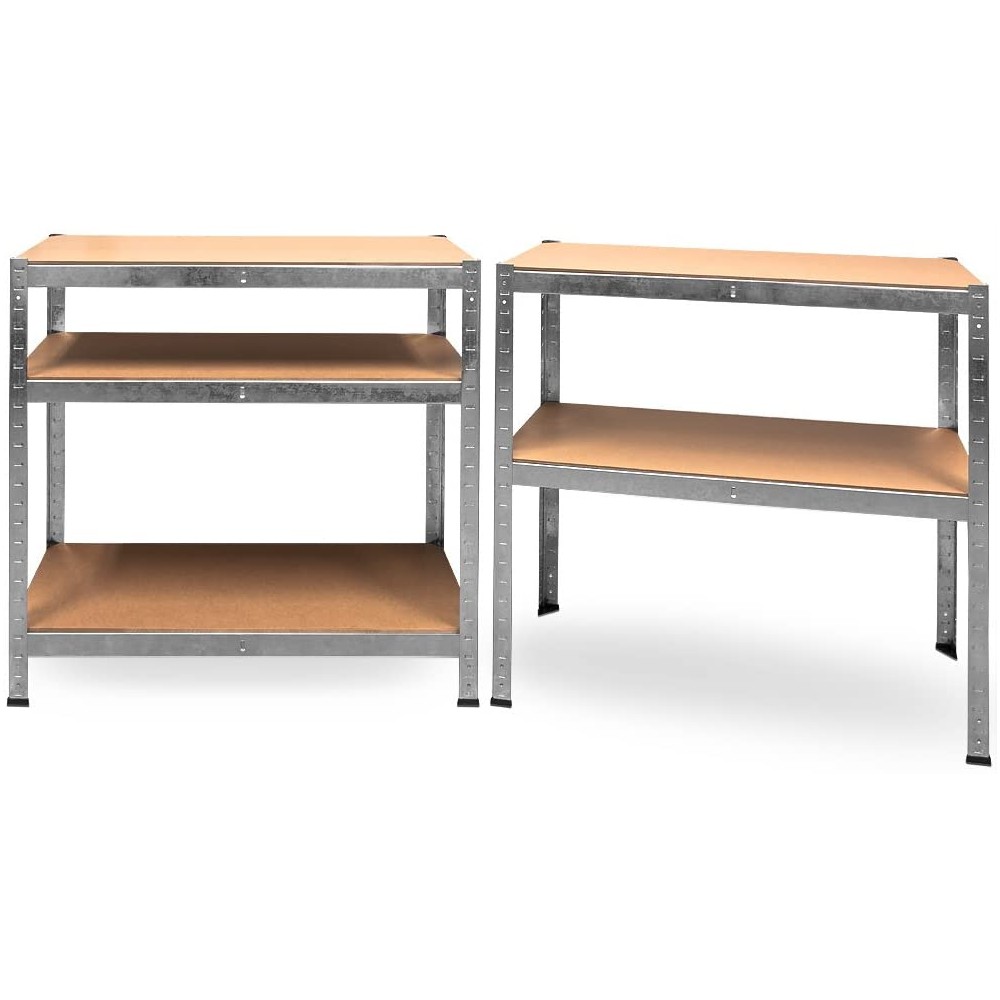 Set 2 Scaffale Alta Portata 875 Kg Metallo 5...