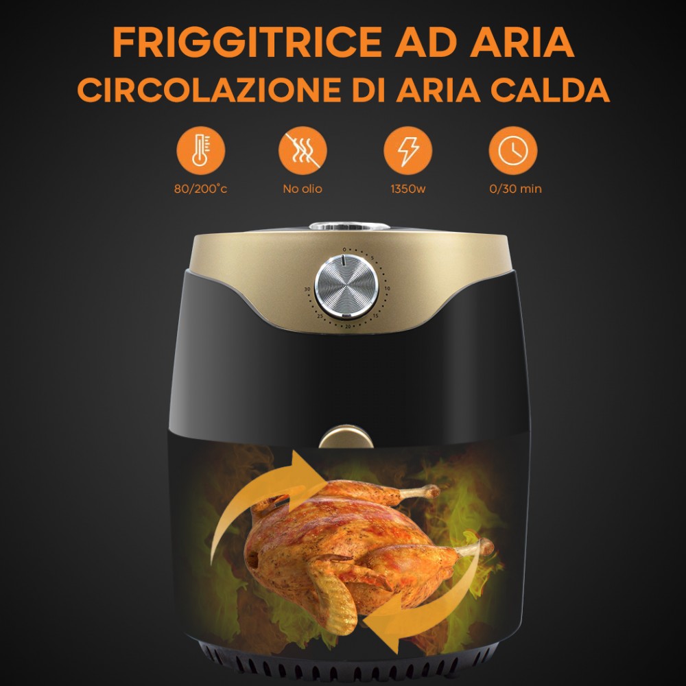 Friggitrice ad Aria AF501 fino a 200°C MyIdea...