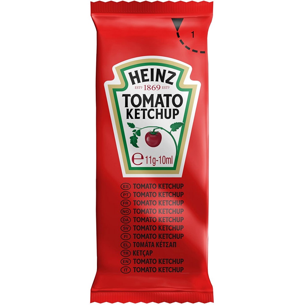 Pack 200 Bustine di Ketchup HEINZ Dispenser...