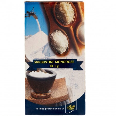 Pack 500 Bustine GAIA Sale Iodato Monodose con Dispenser Formato da 1gr