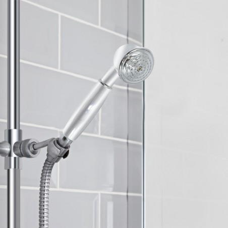 Soffione per doccia in ottone cromato LGE377 modello Epoque in stile retrò