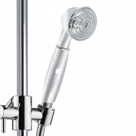 Soffione per doccia in ottone cromato LGE377 modello Epoque in stile retrò