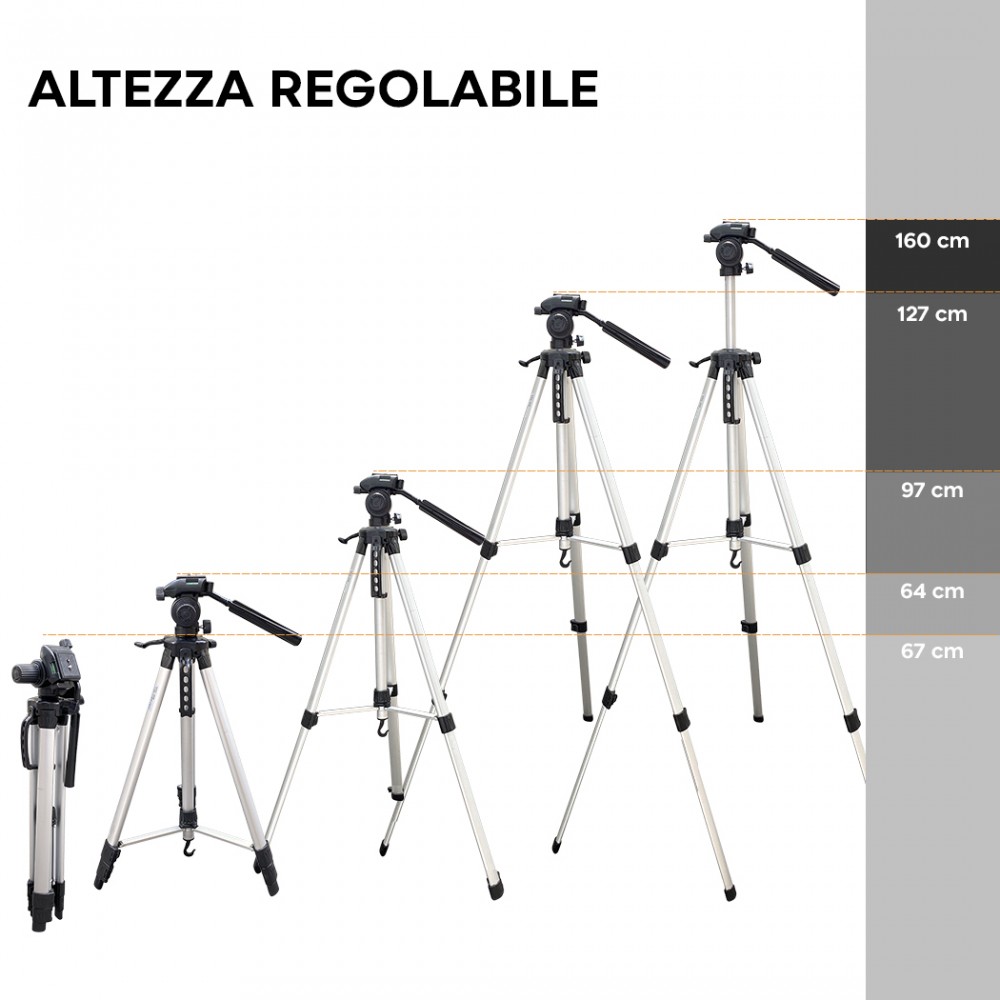 Treppiedi regolabile 64 a 160cm 14376...
