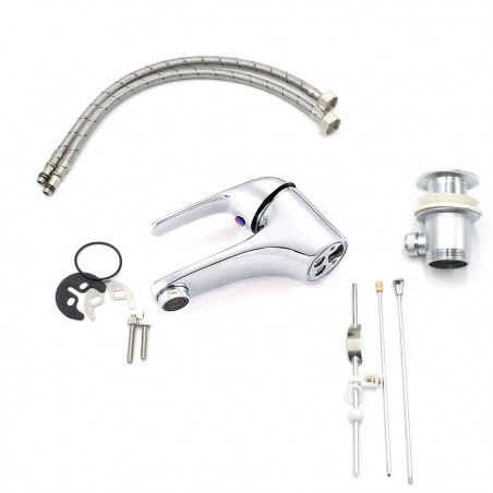 Rubinetto per Lavabo in Acciaio Inossidabile Colombo N026-1 con Scarico Pop Up