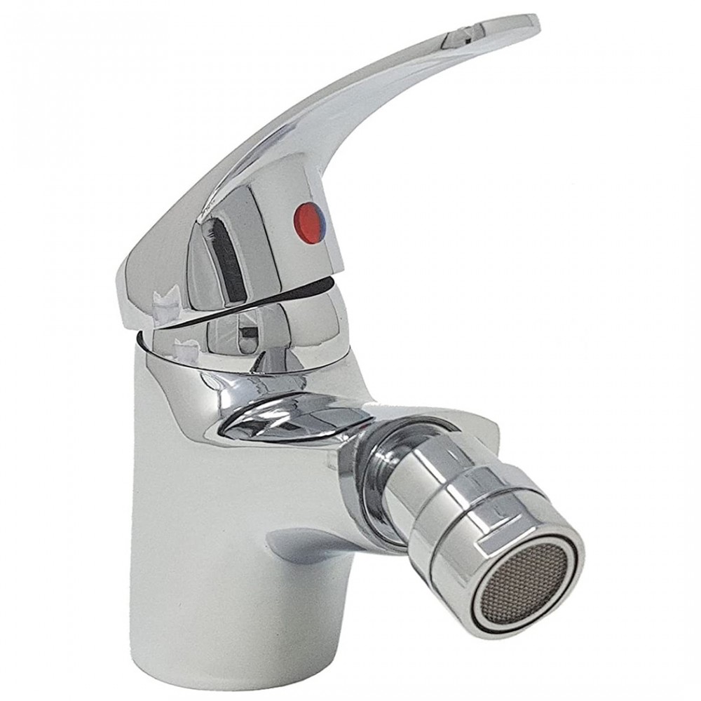 Image of Rubinetto Monocomando in Acciaio Colombo N026-6 per Bidet con Scarico Pop-Up