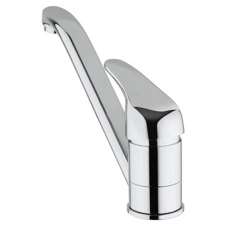 Rubinetto per Lavello da Cucina Europa 4005 in Ottone Grigio Cromato Massiccio