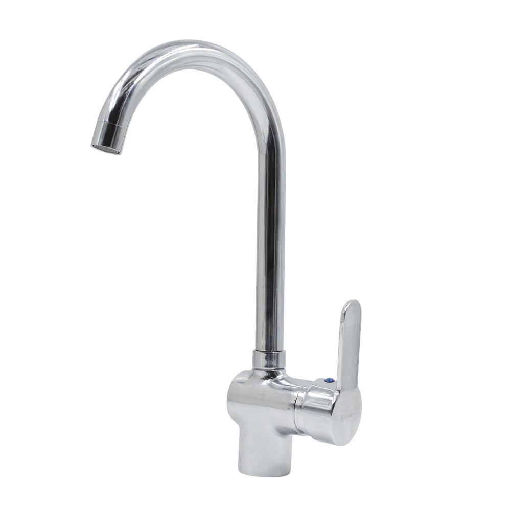 Rubinetto Lavabo Miscelatore Posillipo POS01 Bocca Alta Girevole 360° Cromato